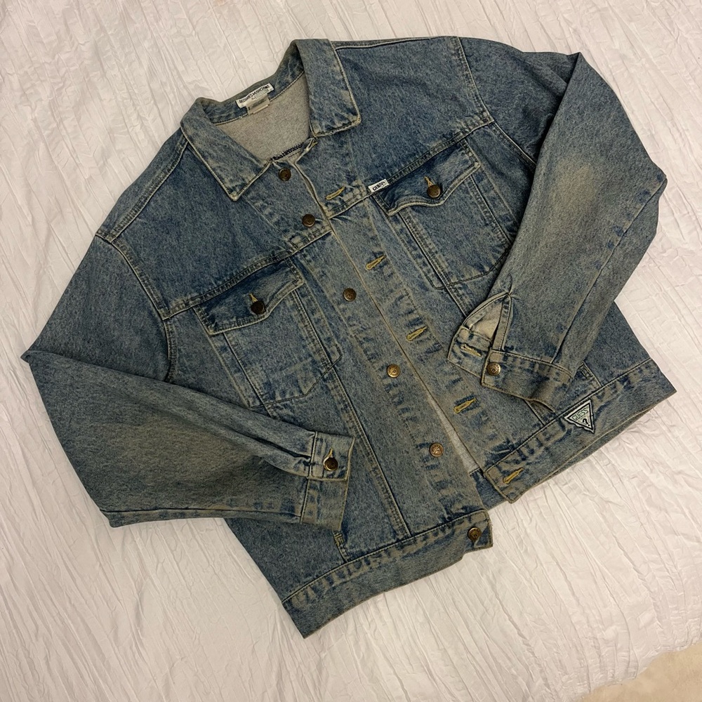 George Marciano Guess Jean Jacket Rare Vintage